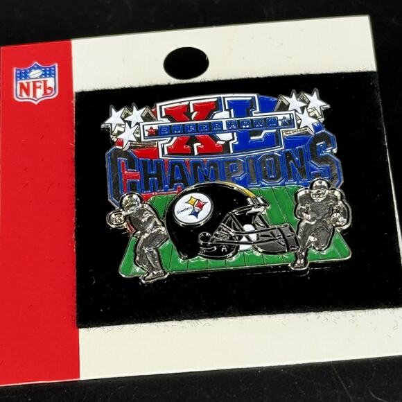 SB Super Bowl XL 40 Pittsburgh Steelers Champions lapel pin NFL - Picture 3 of 4